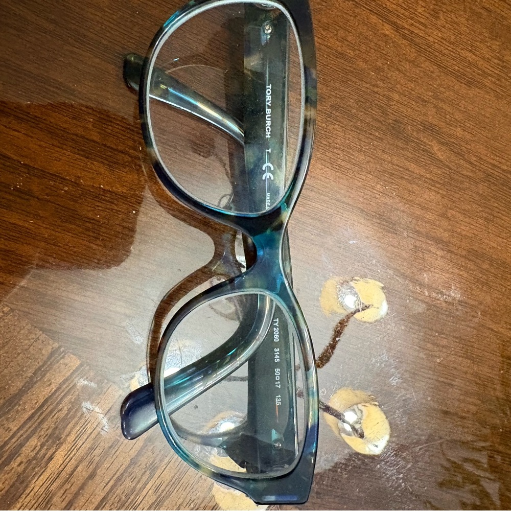 Tory Burch Teal and Black Eyeglasses